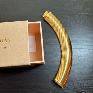 Gorgeous gold plated bracelet by Gas Bijoux new in box